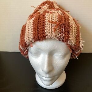 Striped Crochet Scrap Beanie